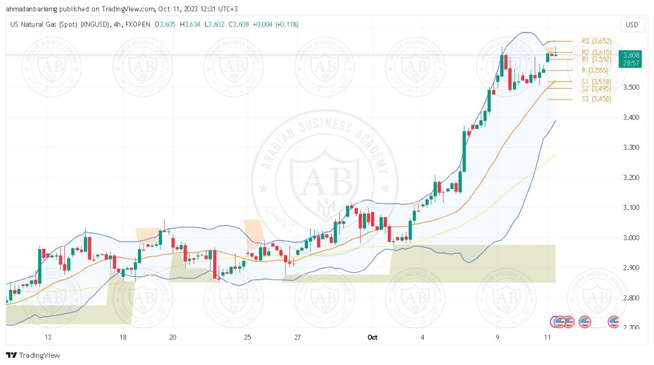 تحليل الغاز الطبيعي ليوم الاربعاء الموافق 11-10-2023