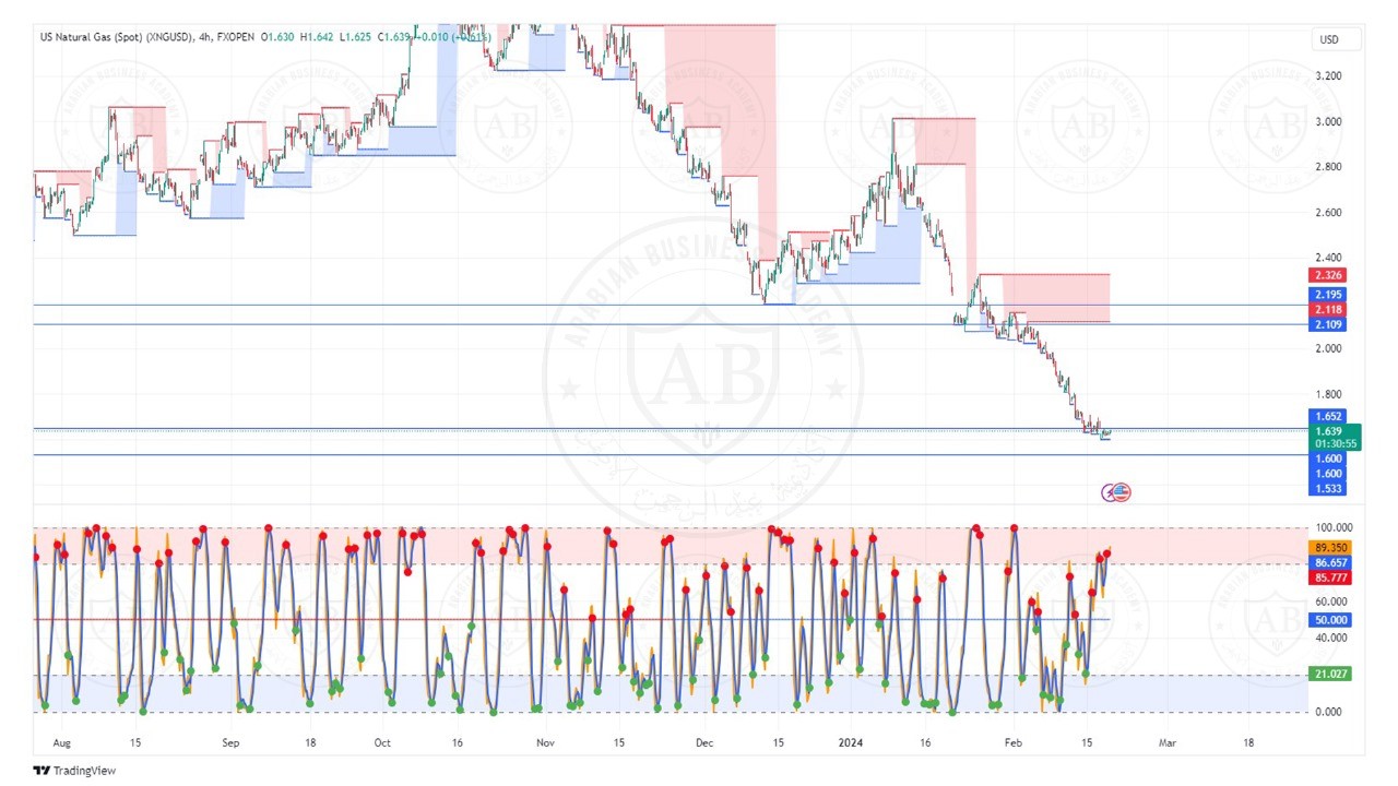 تحليل الغاز الطبيعي ليوم الثلاثاء الموافق  20-2-2024