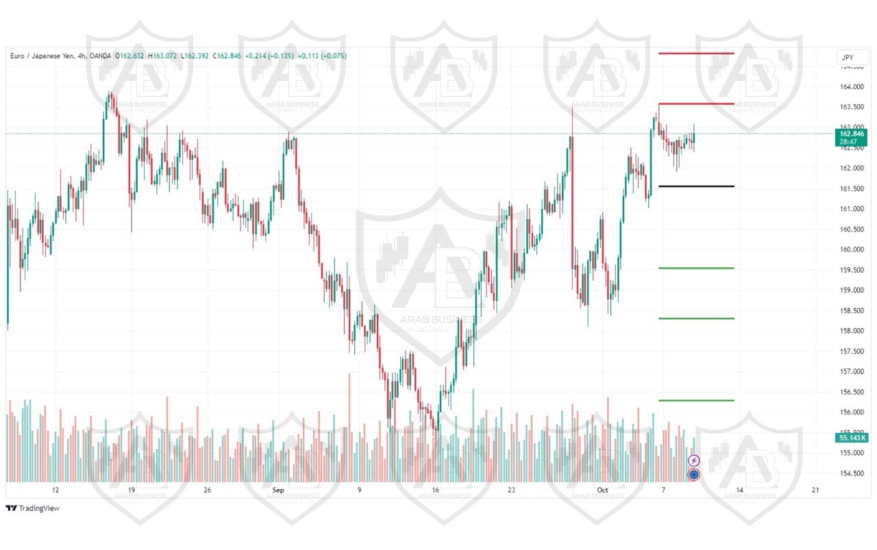 تحليل زوجEURJPY ليوم الاربعاء الموافق 9-10-2024