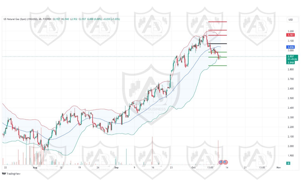 تحليل الغاز الطبيعي ليوم الخميس لموافق 10-10-9-2024