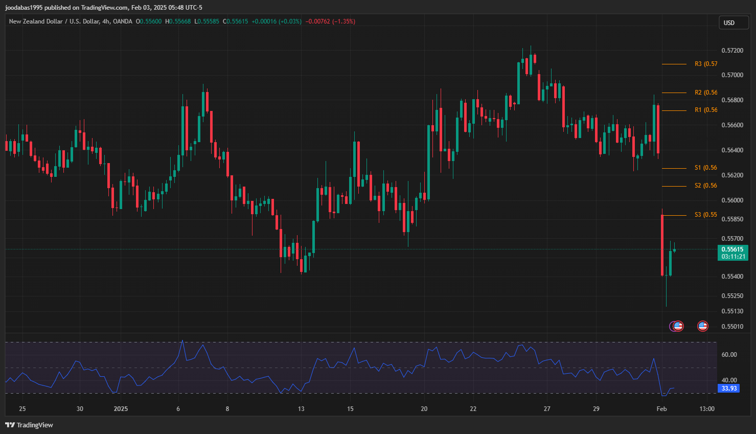 تحليل NZDUSD دولار ليوم الاثنين 3-2-2025