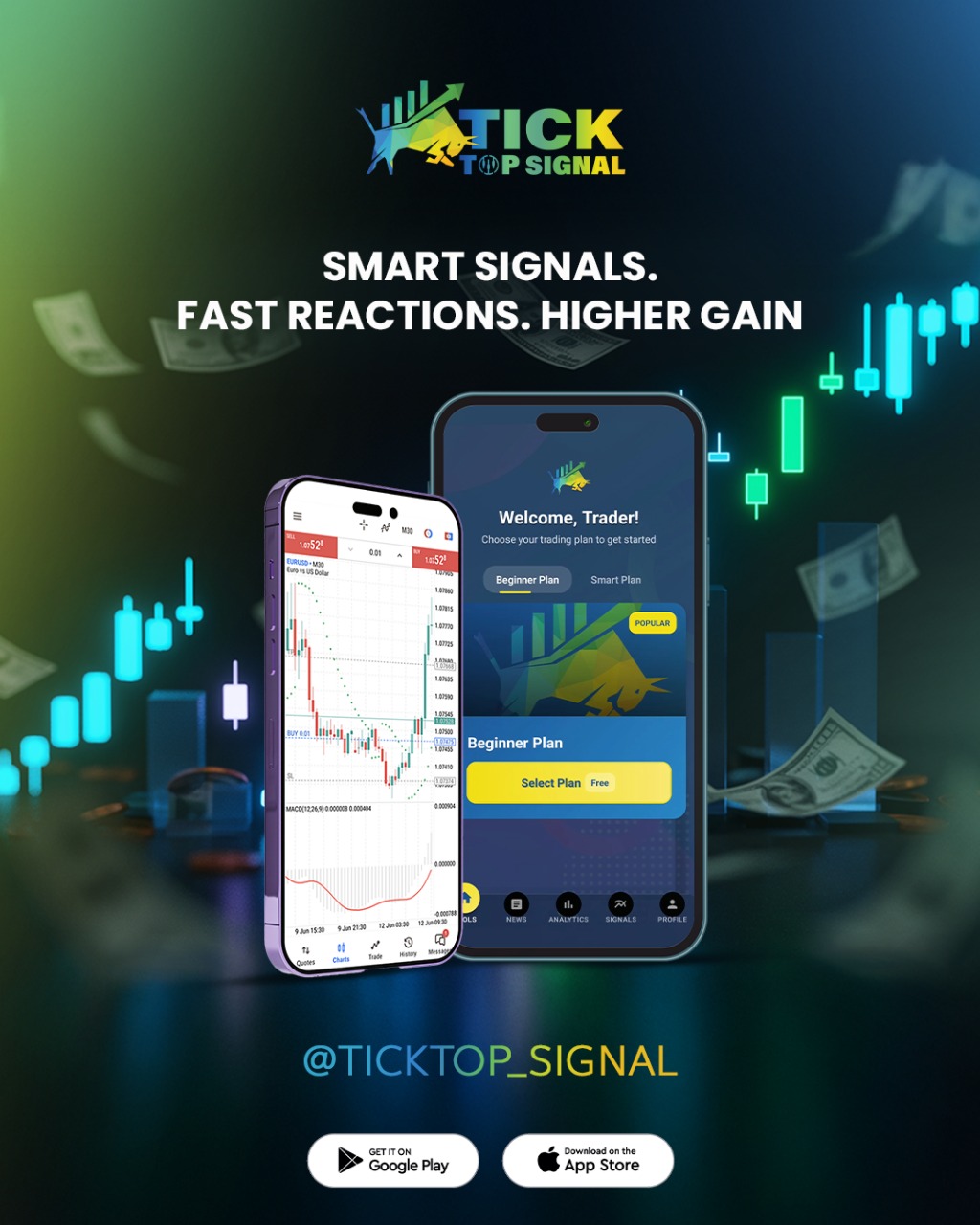 Ticktop Signas App